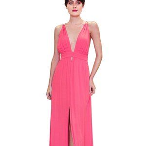 Maxi Dress Pink Split Legs
